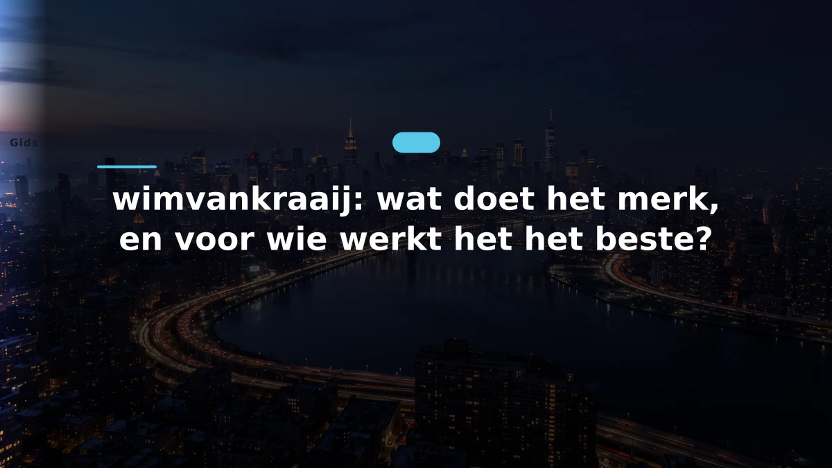 wimvankraaij: wat doet het merk, en voor wie werkt het het beste?
