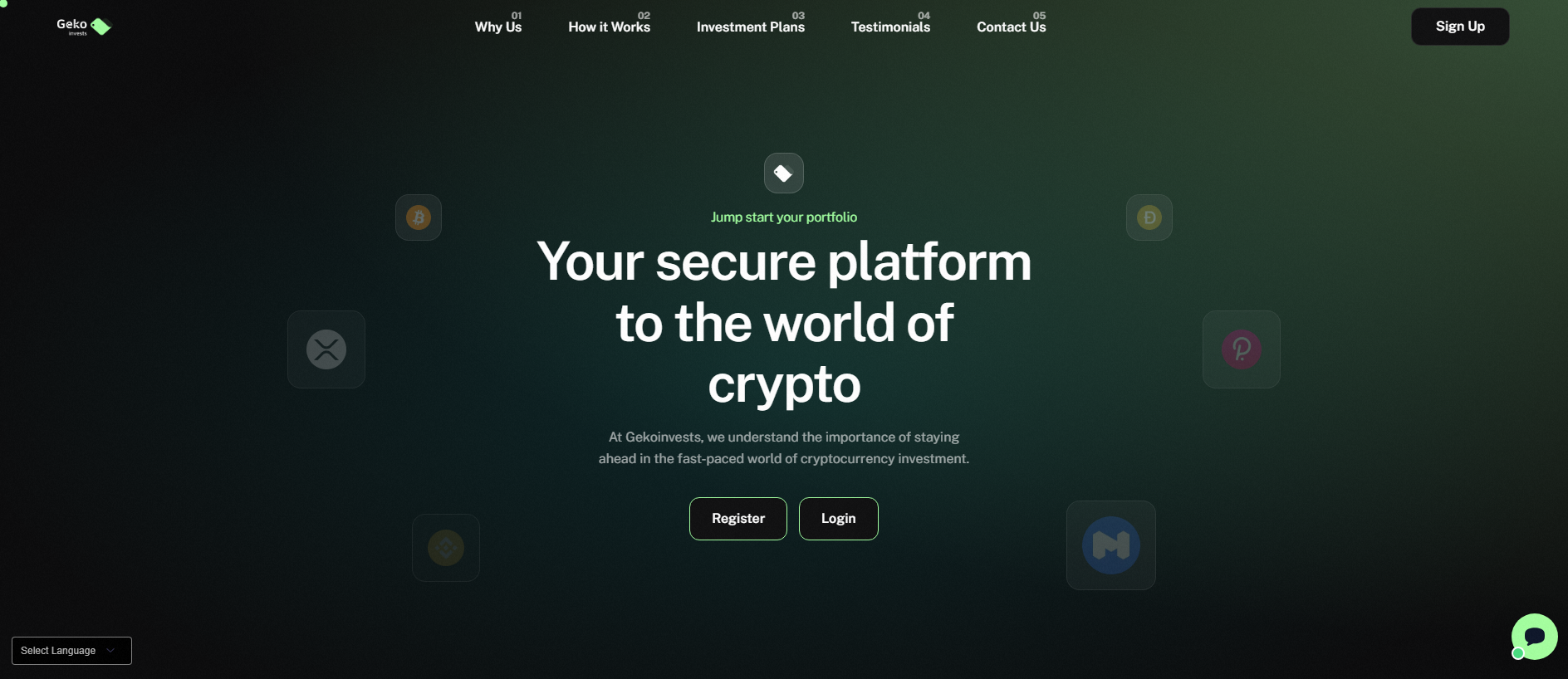 Screenshot of gekoinvests.org