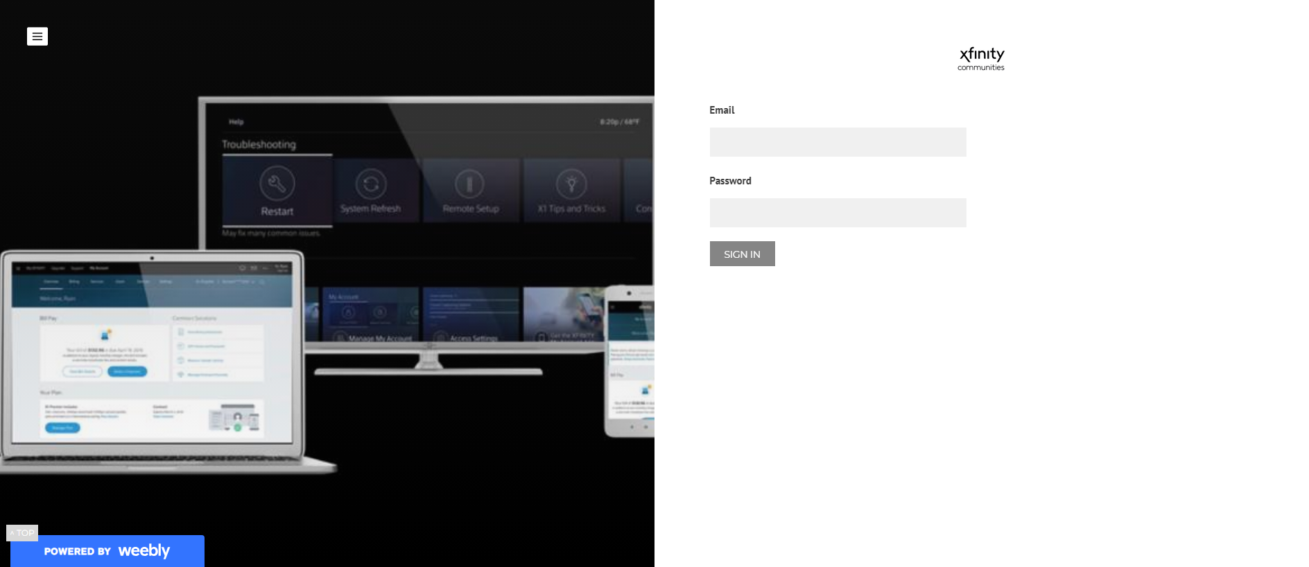 Screenshot of mailerxfinity.weebly.com