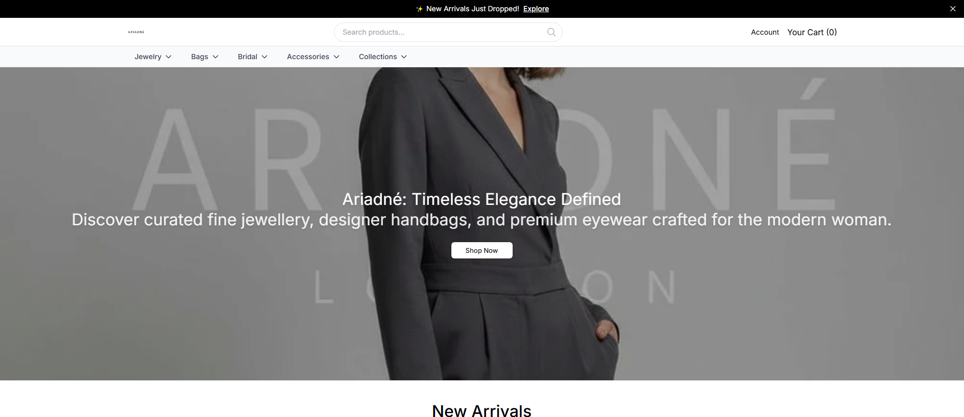 Stored capture of ariadneshop.shop