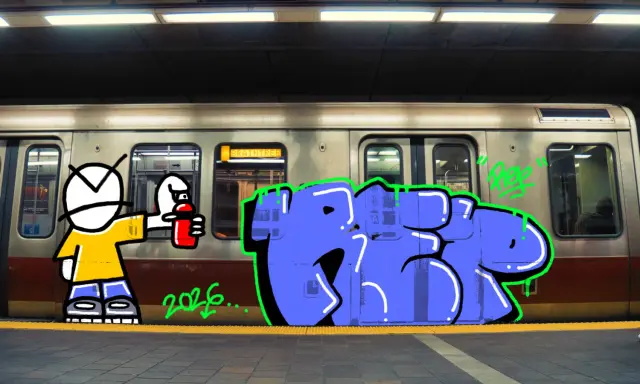 Graffiti artwork by BASS