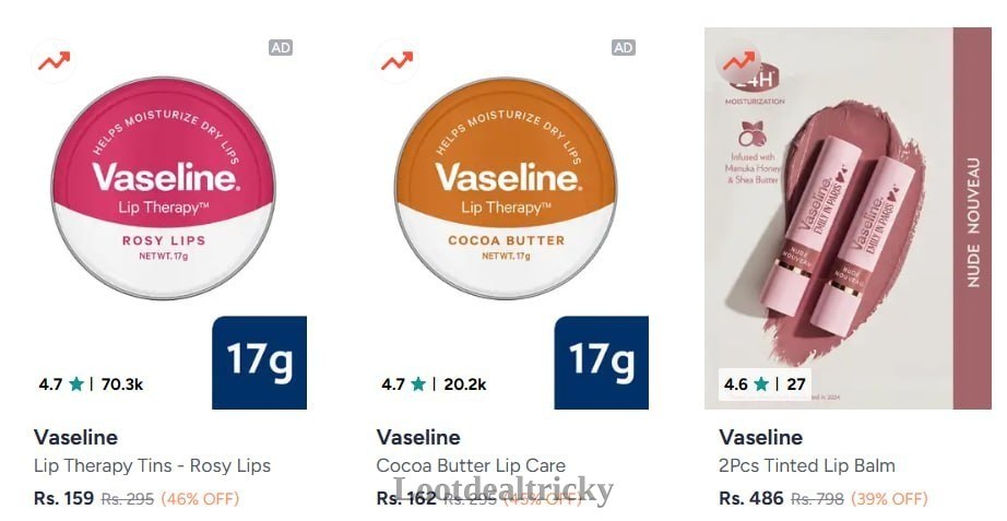Vaseline Lips Up – Fantastic Price Cut @ 50% OFF Vaseline Lips Up – Fantastic Price Cut @ 50% OFF
