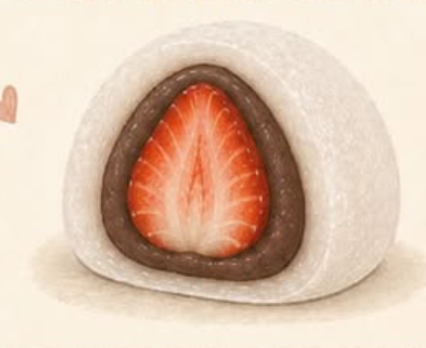 Strawberry Red Bean Daifuku