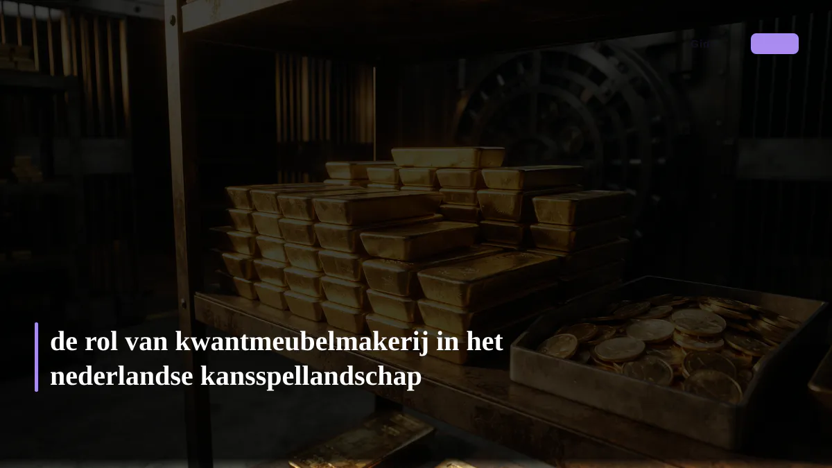 de rol van kwantmeubelmakerij in het nederlandse kansspellandschap