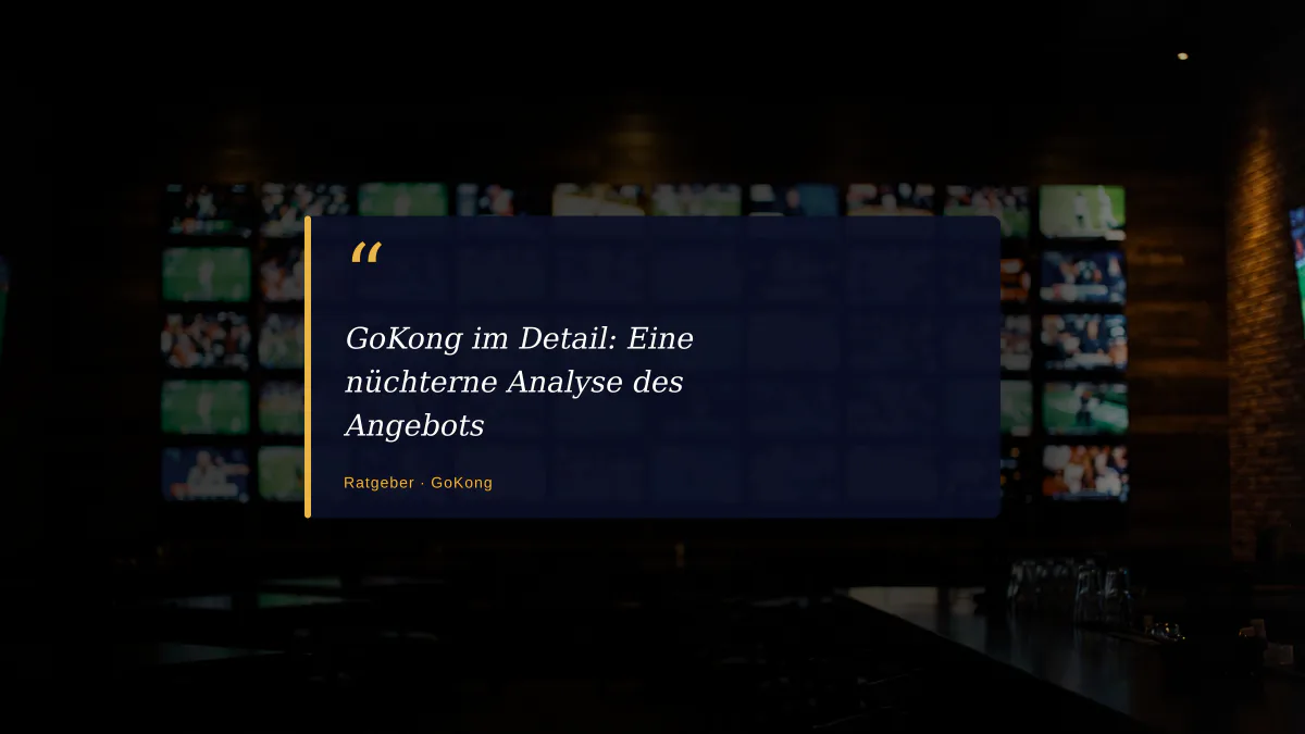 GoKong im Detail: Eine nüchterne Analyse des Angebots