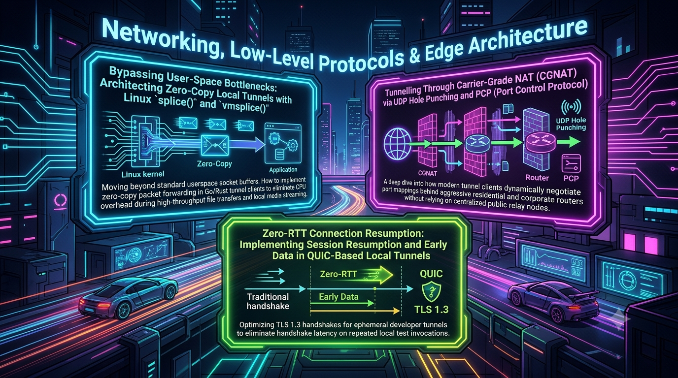 High-Performance Edge Tunnelling: Zero-Copy I/O, NAT Traversal, and QUIC 0-RTT Architecture