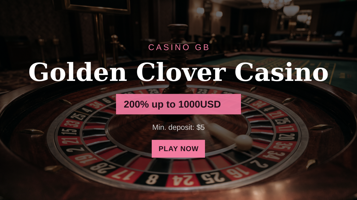 Golden Clover Casino — welcome bonus 200% up to 1000USD + 100 FS Golden Clover Casino — welcome bonus 200% up to 1000USD + 100 FS