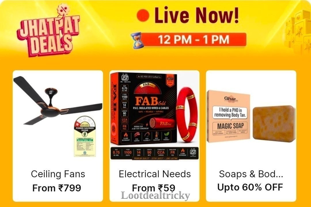 Jhatpat Deals Loot – Fantastic Price Cut