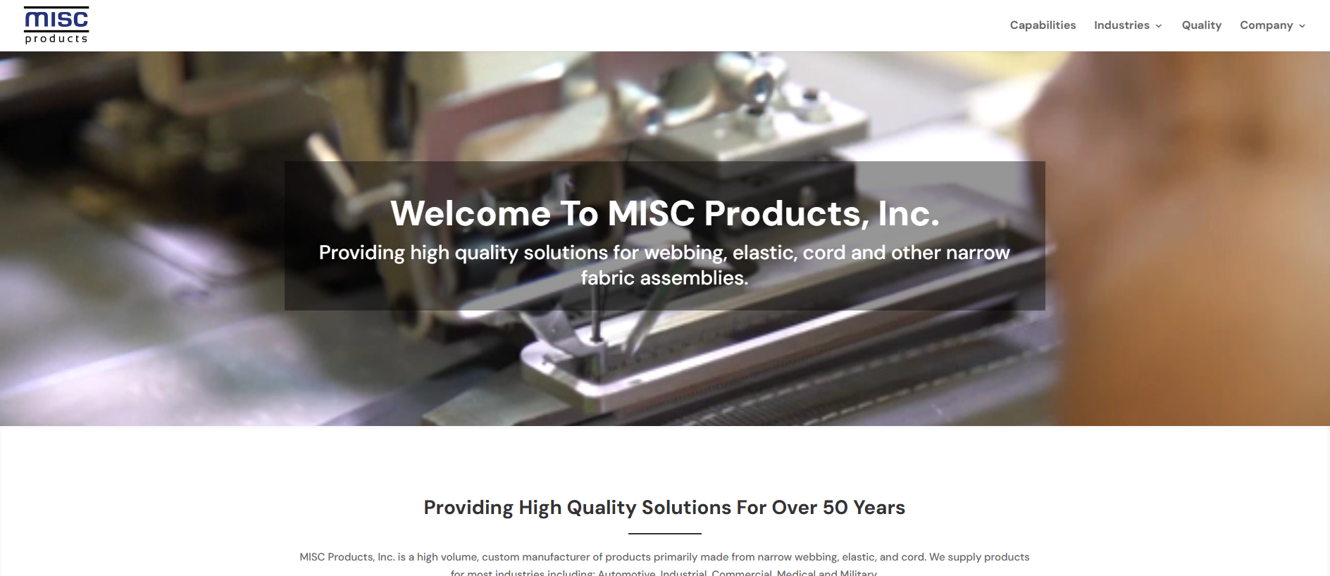 Screenshot of miscproducts.net