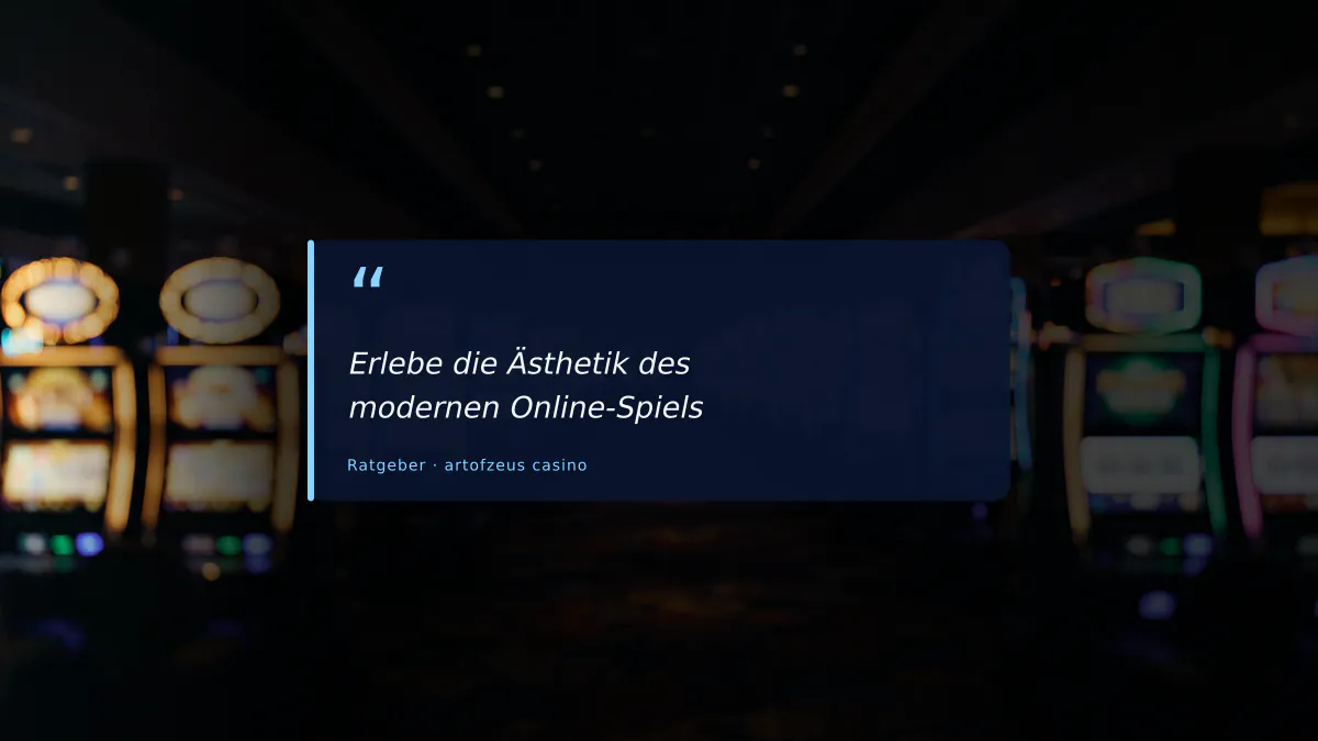 Erlebe die Ästhetik des modernen Online-Spiels