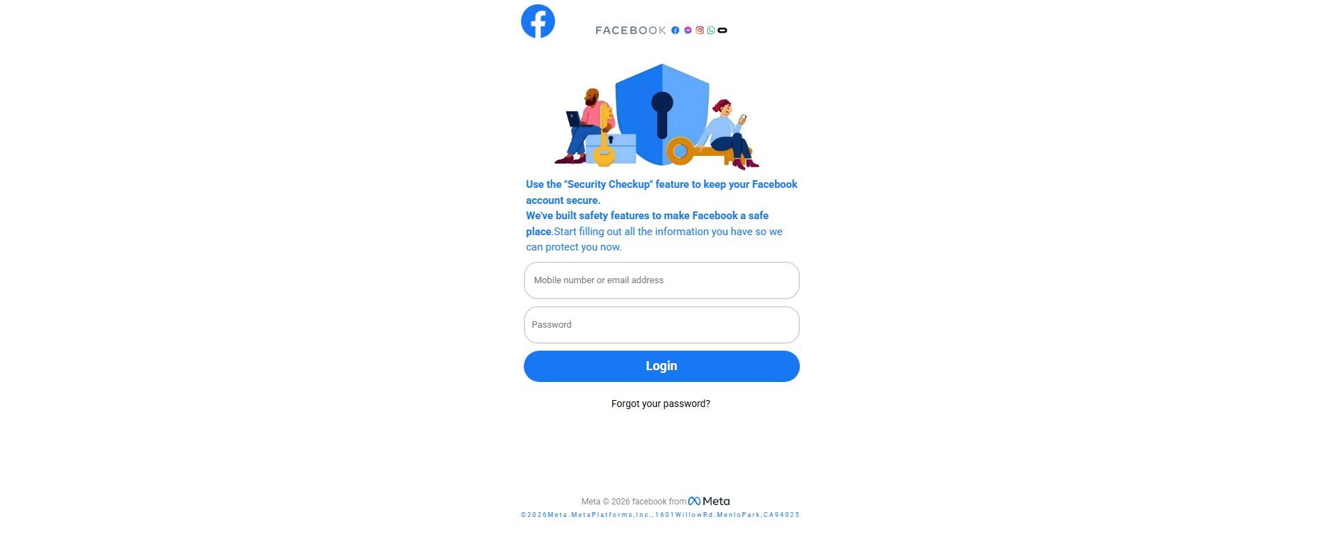 Forensic screenshot of mageners-ckecksnew-securryyti2026.sbs showing the phishing page layout