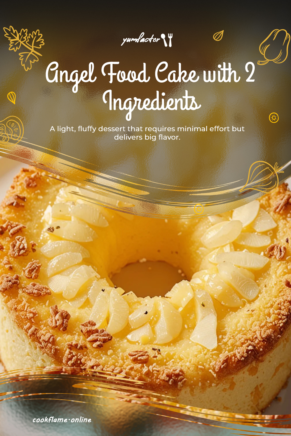 Angel Food Cake with 2 Ingredients