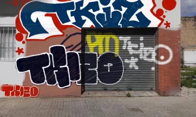 Graffiti artwork by Tkiz