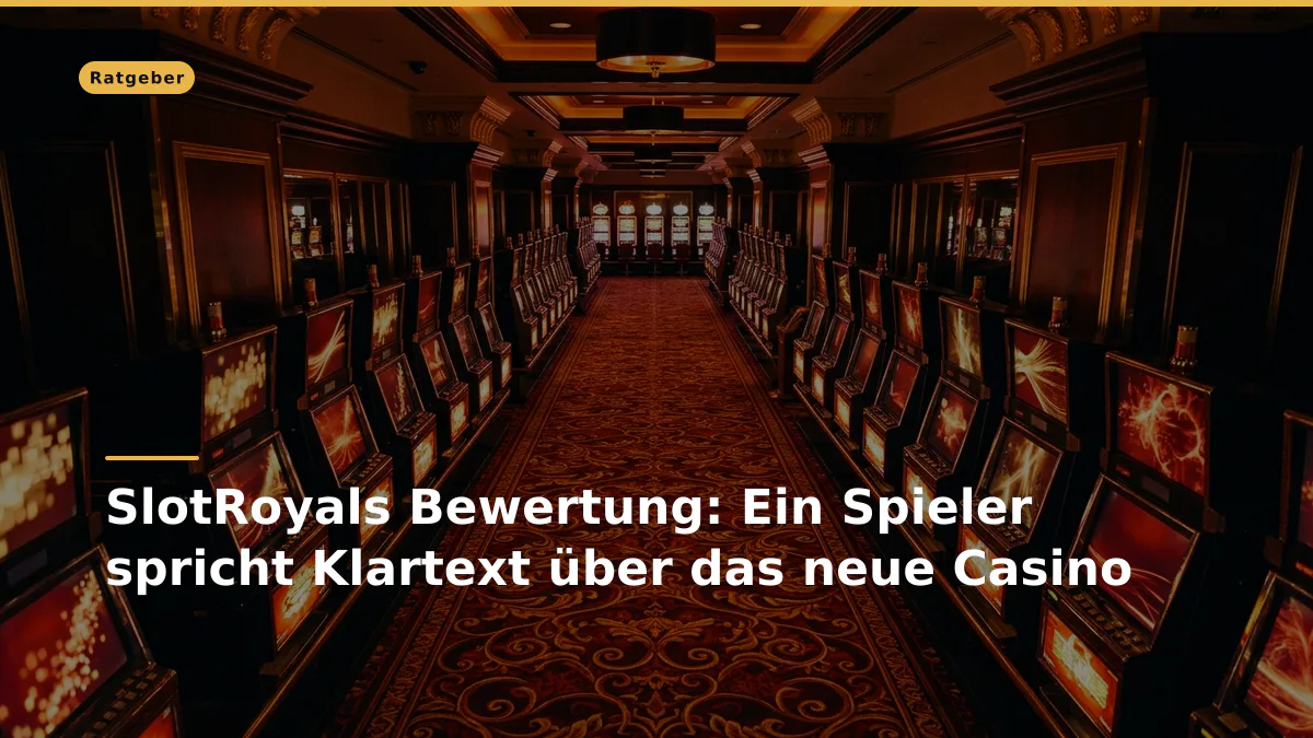 SlotRoyals Bewertung: Ein Spieler spricht Klartext über das neue Casino
