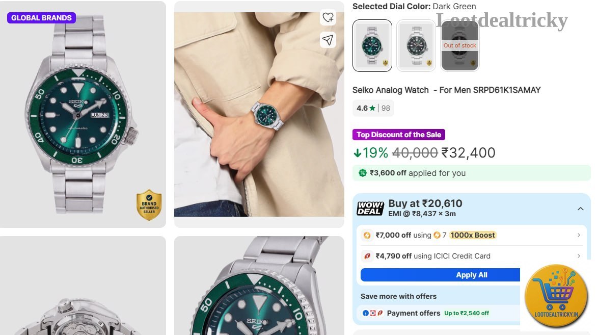 Seiko Watches Approx – Just 50% OFF | Loot Ka Maal