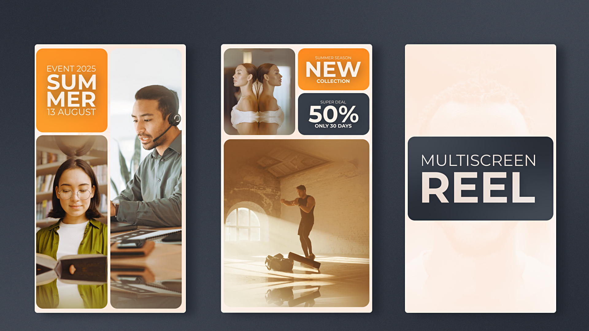 Instagram Multiscreen Vertical Reel