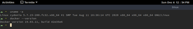 docker-on-fc32