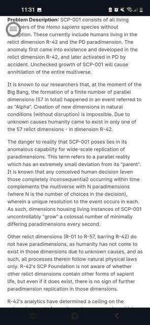 SCP-Paradimesions
