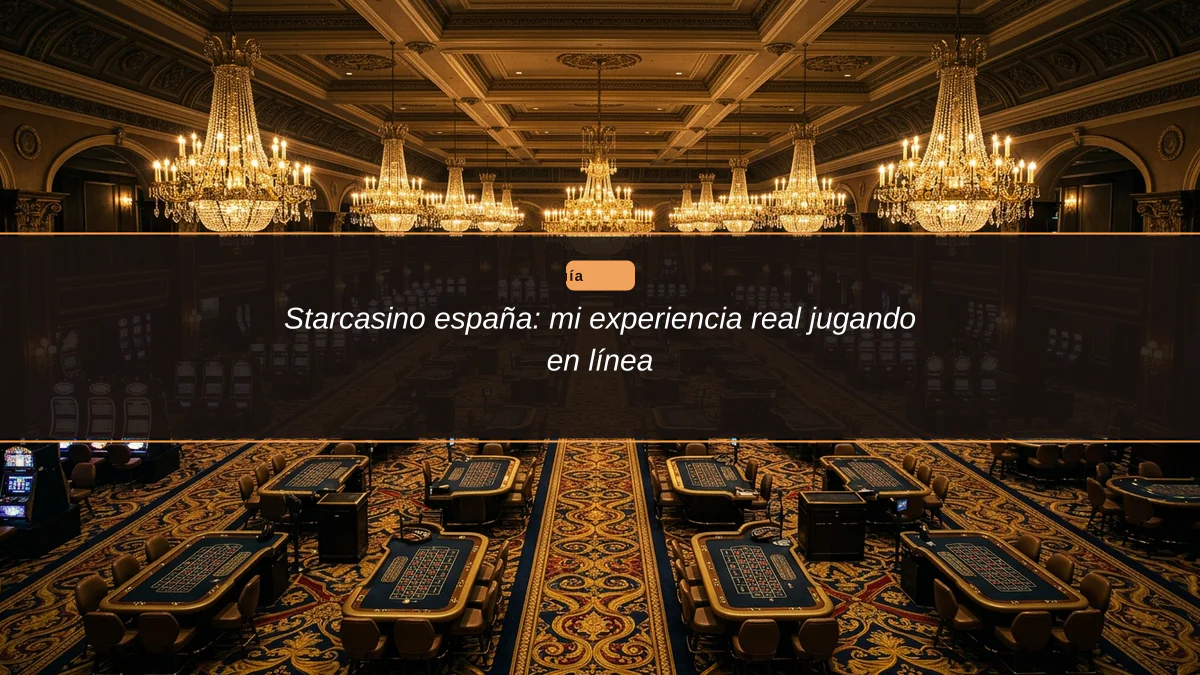 Starcasino españa: mi experiencia real jugando en línea