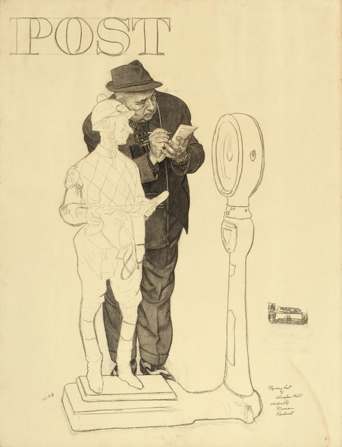Weighing In Saturday Evening Post cover study 1958.jpg