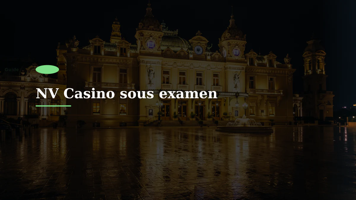 NV Casino sous examen