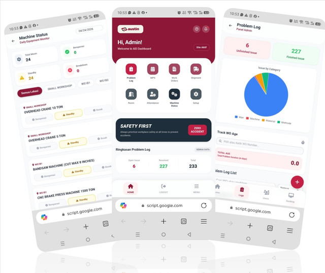 Manufacturing Control App Mobile App