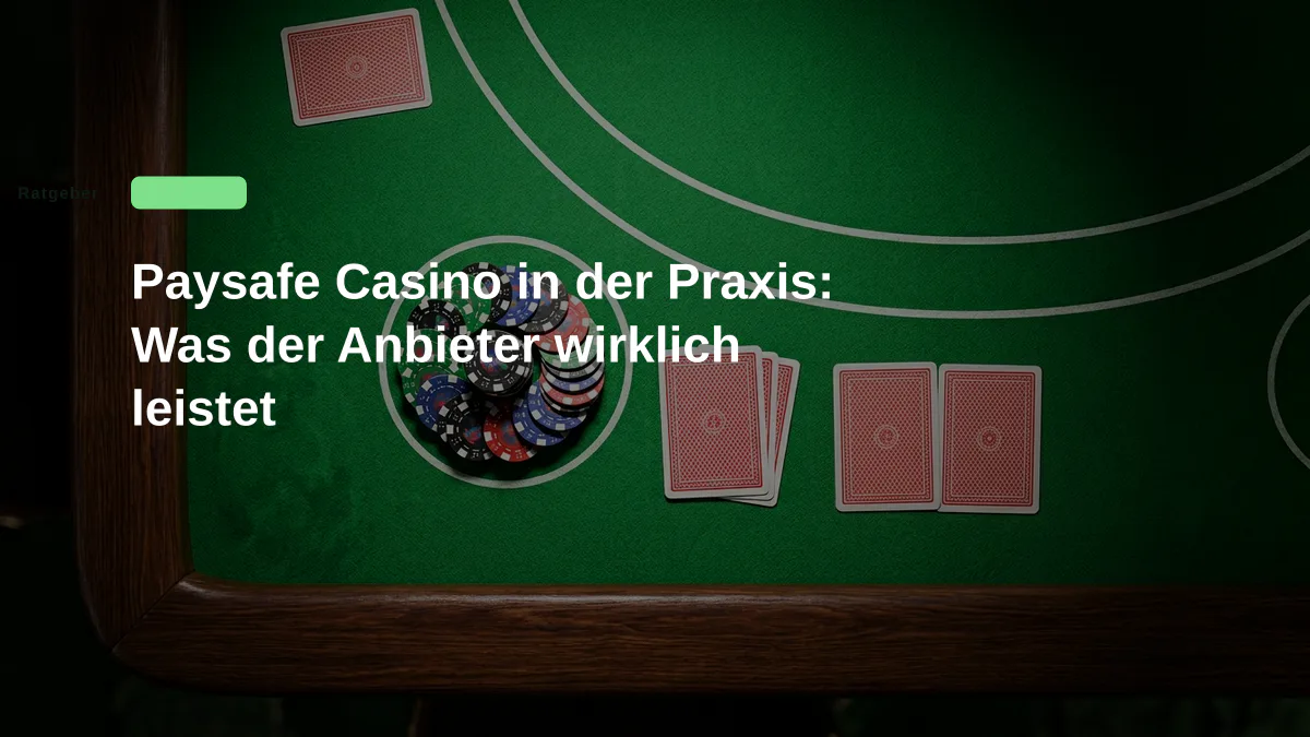 Paysafe Casino in der Praxis: Was der Anbieter wirklich leistet