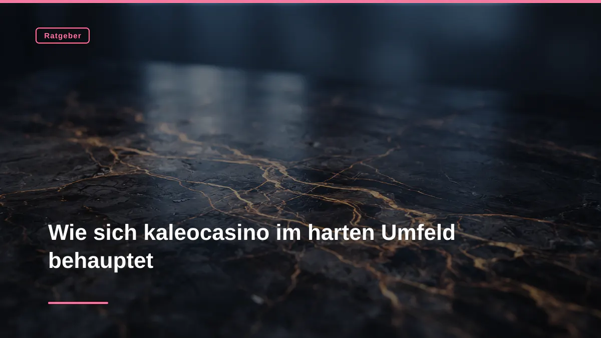 Wie sich kaleocasino im harten Umfeld behauptet