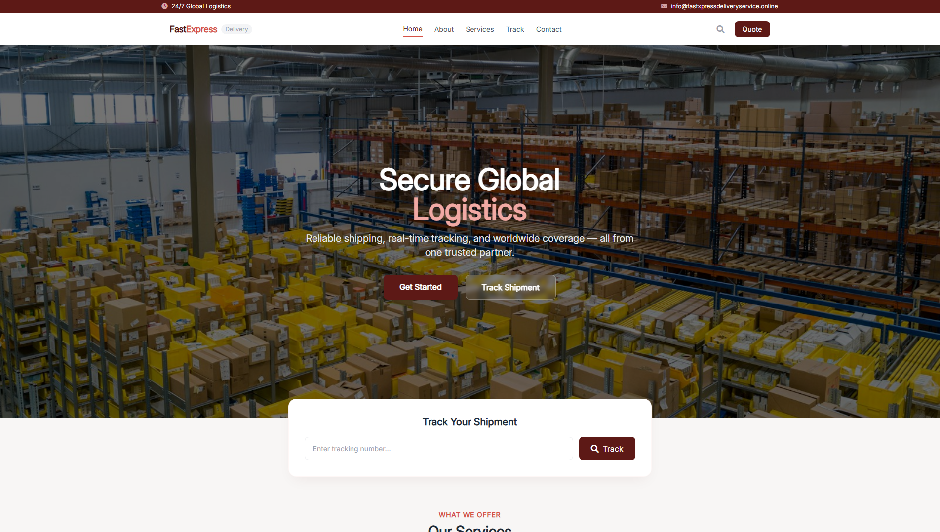 Stored capture of fastxpressdeliveryservice.online