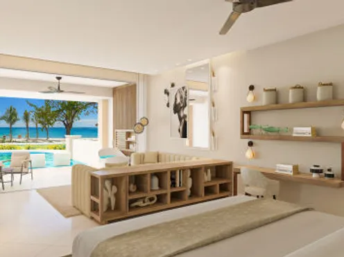 TSUP – Tufa Terrace Swim-up One Bedroom Butler Suite w/ Patio Tranquility Soaking Tub