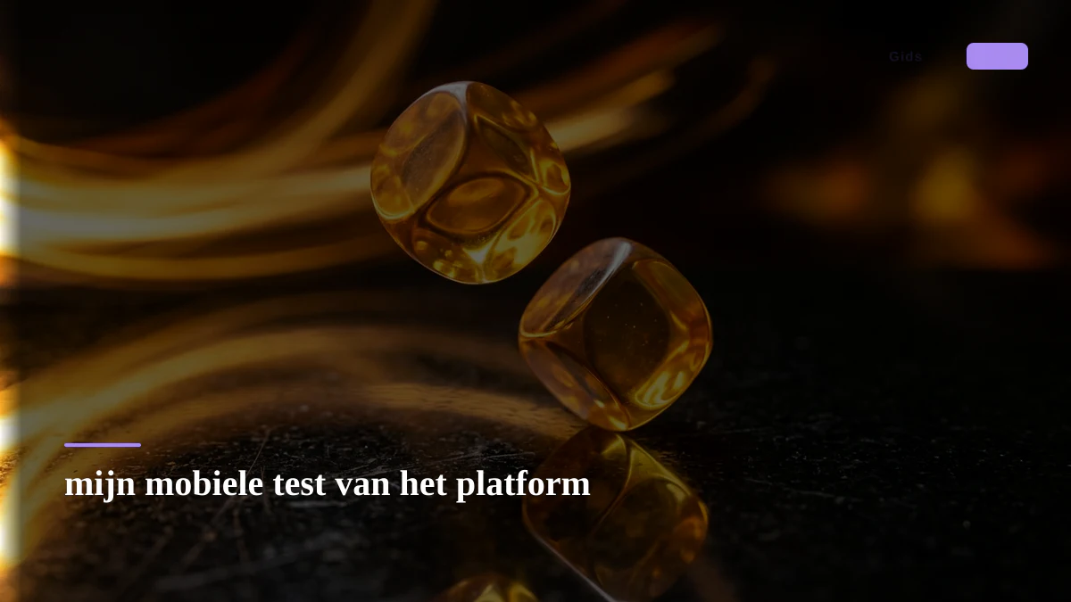 mijn mobiele test van het platform