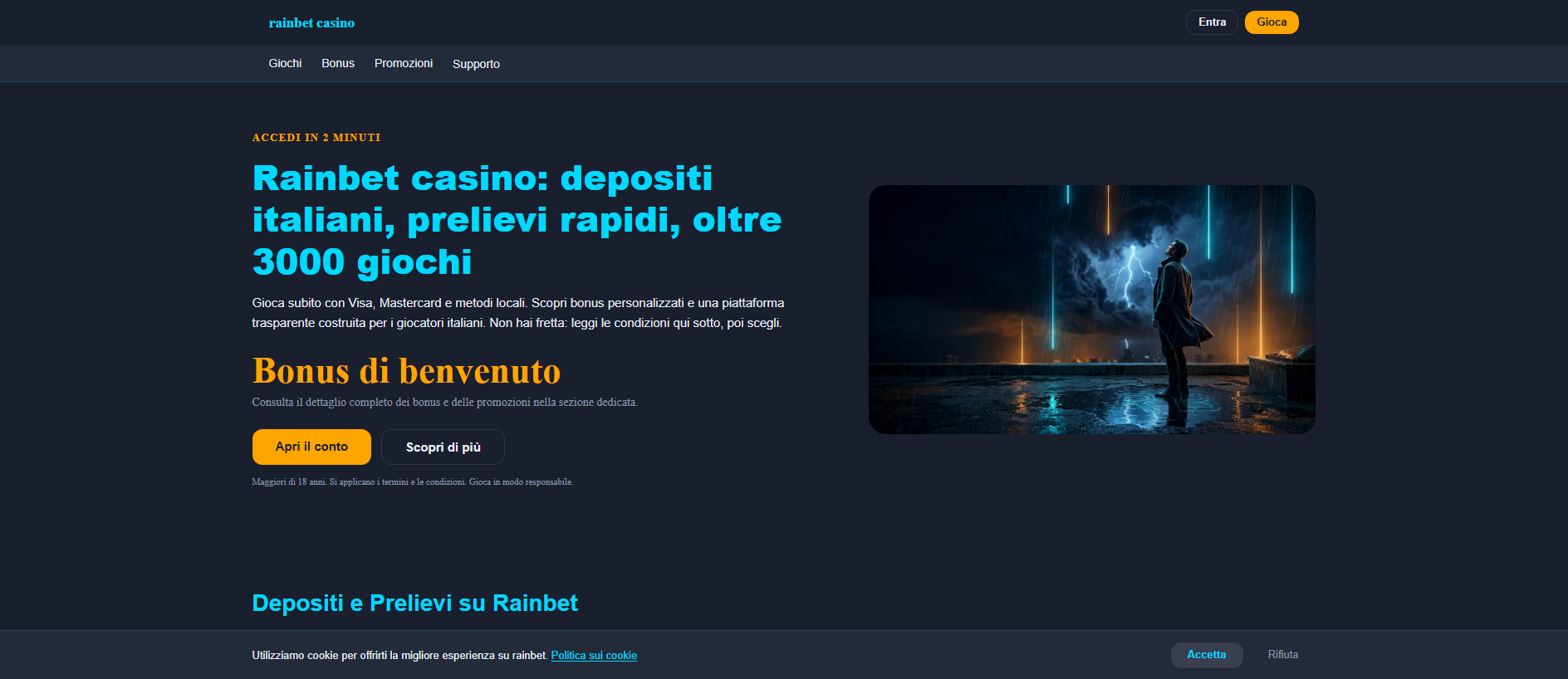 Stored capture of rainbet-ufficiale.it