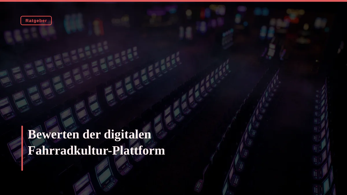 Bewerten der digitalen Fahrradkultur-Plattform