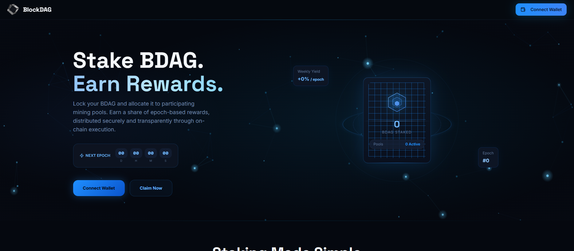 Screenshot of stakingbdagscan.live