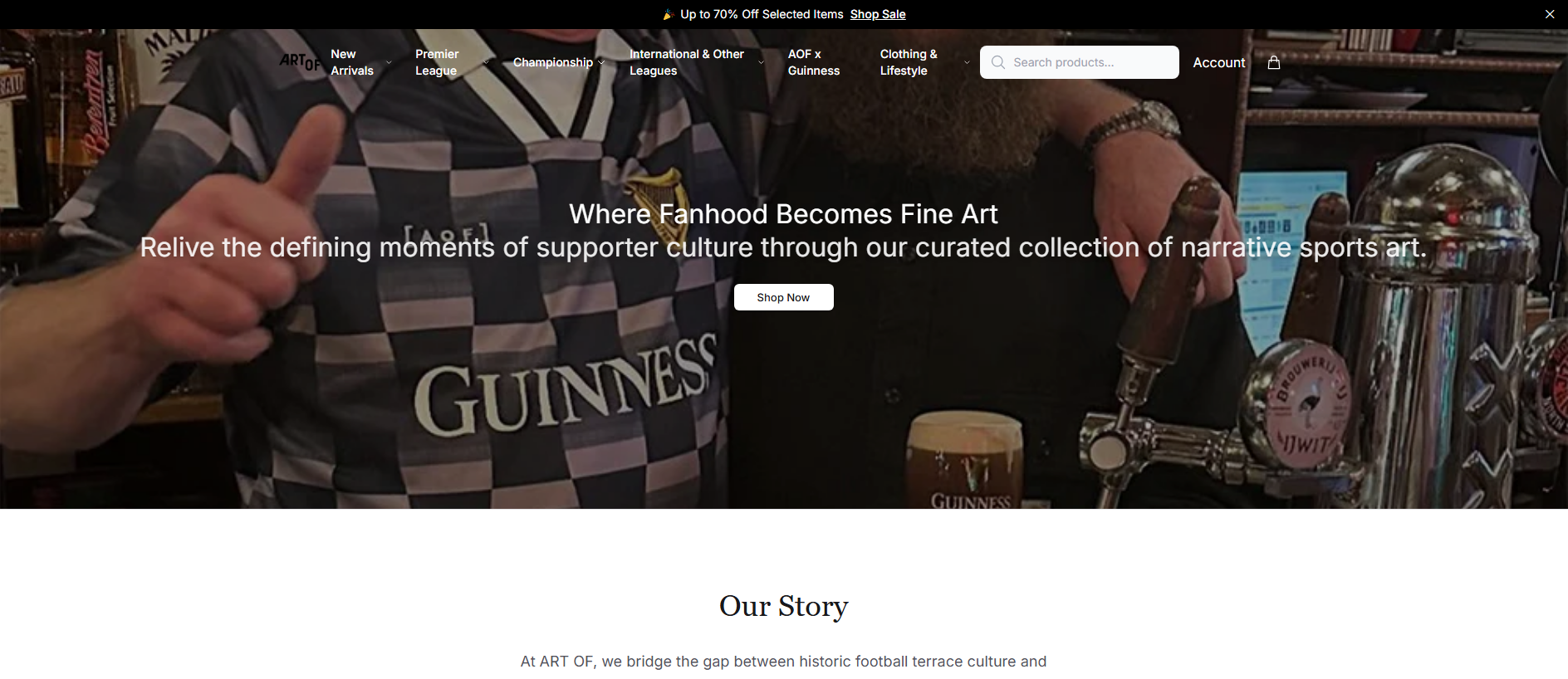 Stored capture of artofsports.shop