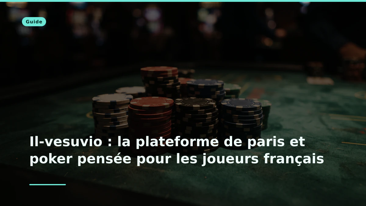 Il-vesuvio : la plateforme de paris et poker pensée pour les joueurs français