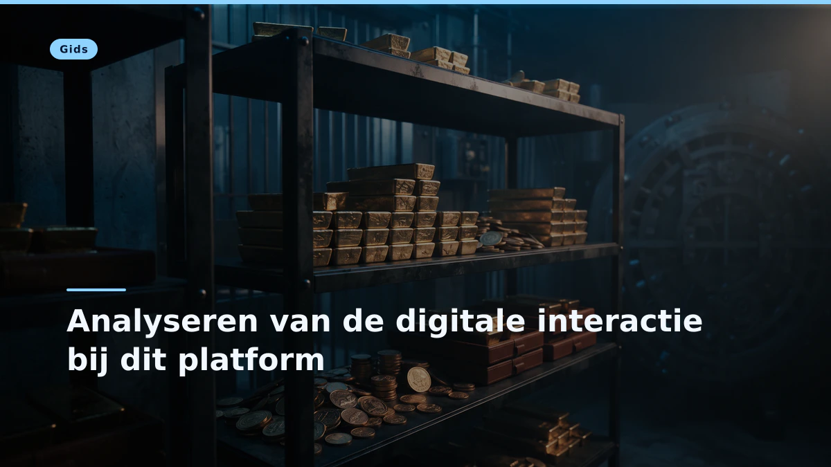 Analyseren van de digitale interactie bij dit platform