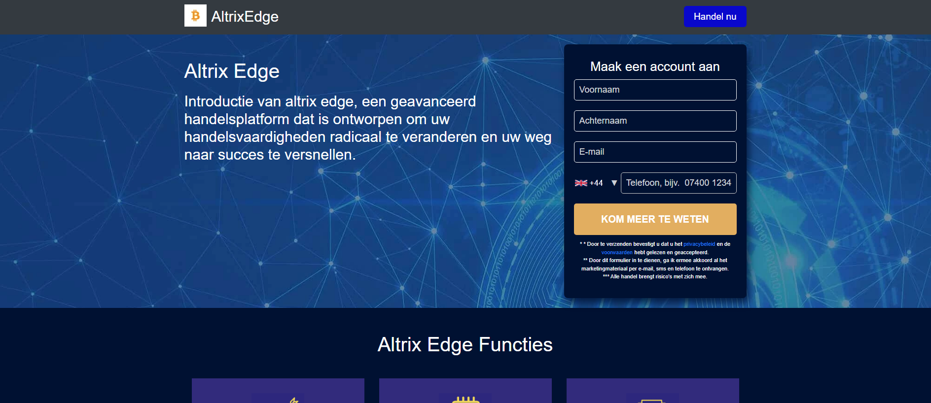 Stored capture of altrixedge.nl