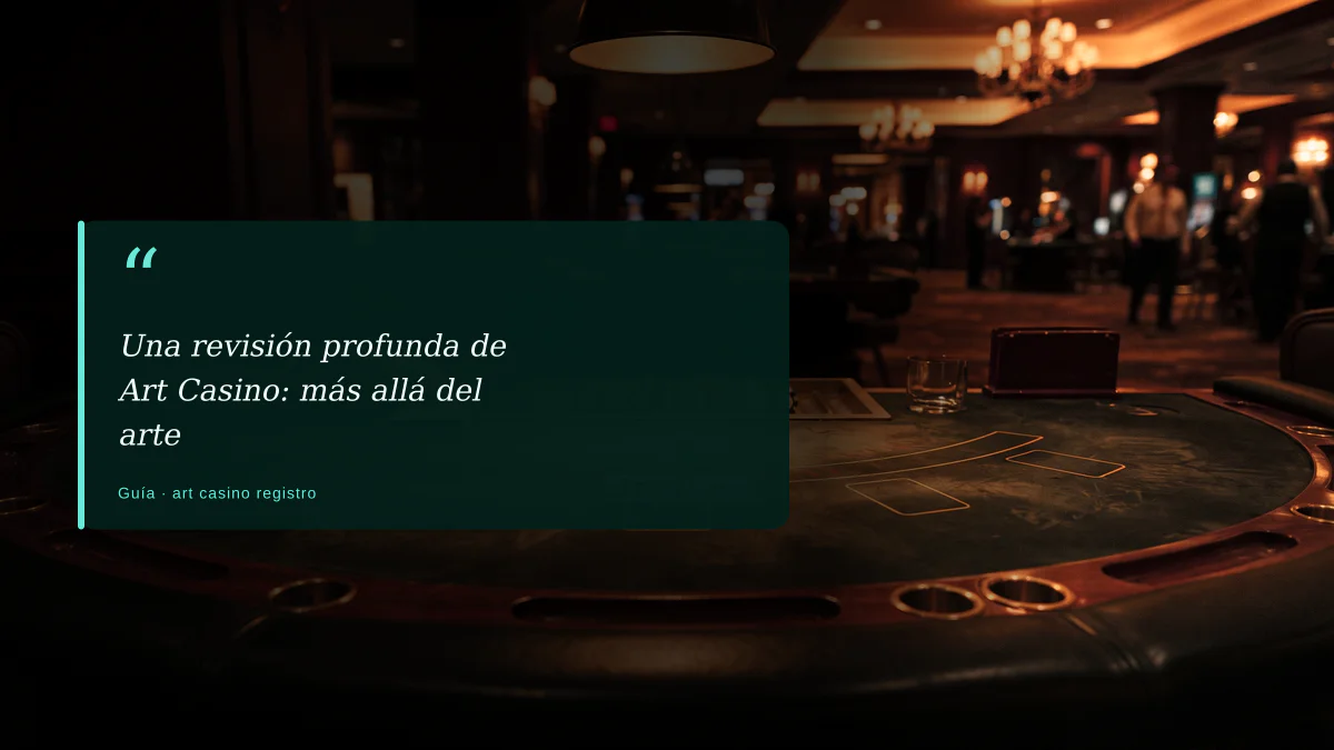 Una revisión profunda de Art Casino: más allá del arte