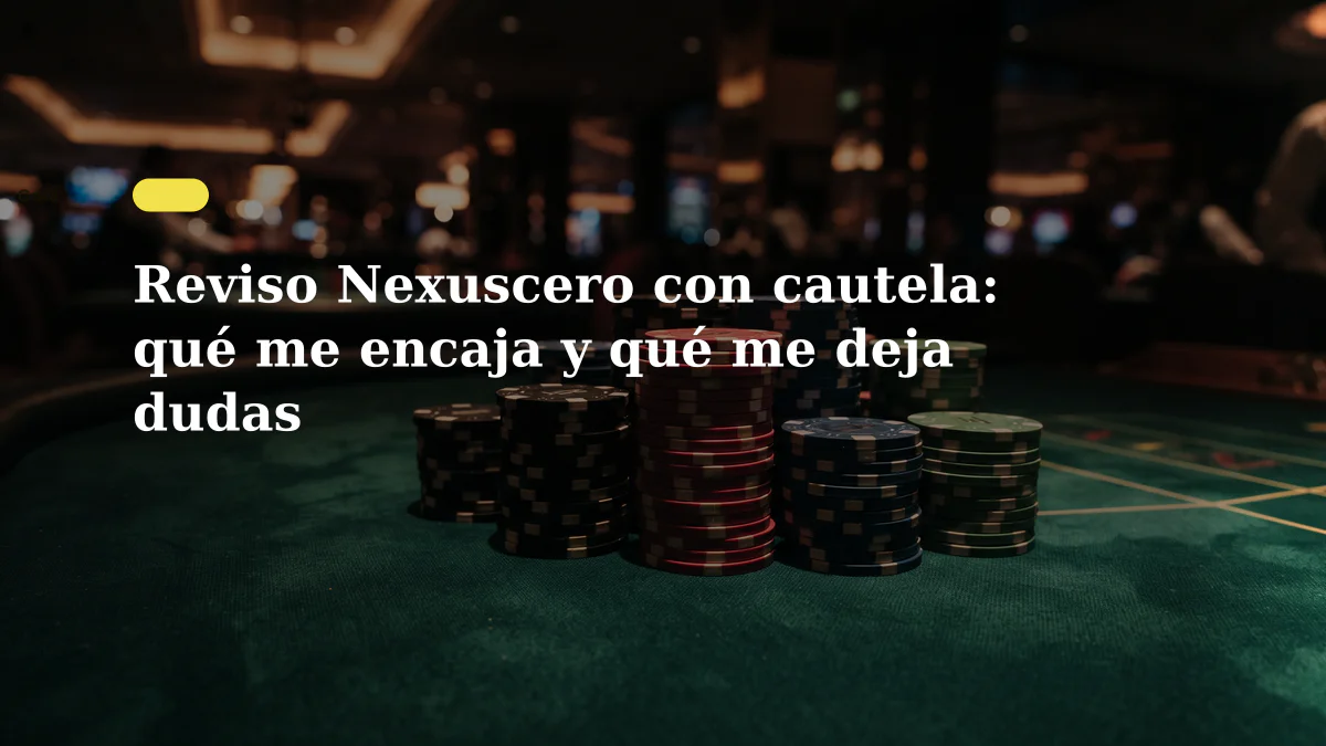 Reviso Nexuscero con cautela: qué me encaja y qué me deja dudas