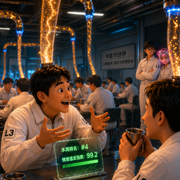 场景04 休息时间 工人沾沾自喜