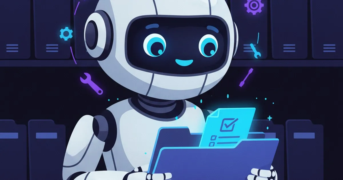 Agent Skills 示意：一個資料夾裡的 SKILL.md 被 AI 代理人自動載入，變成可重複執行的技能