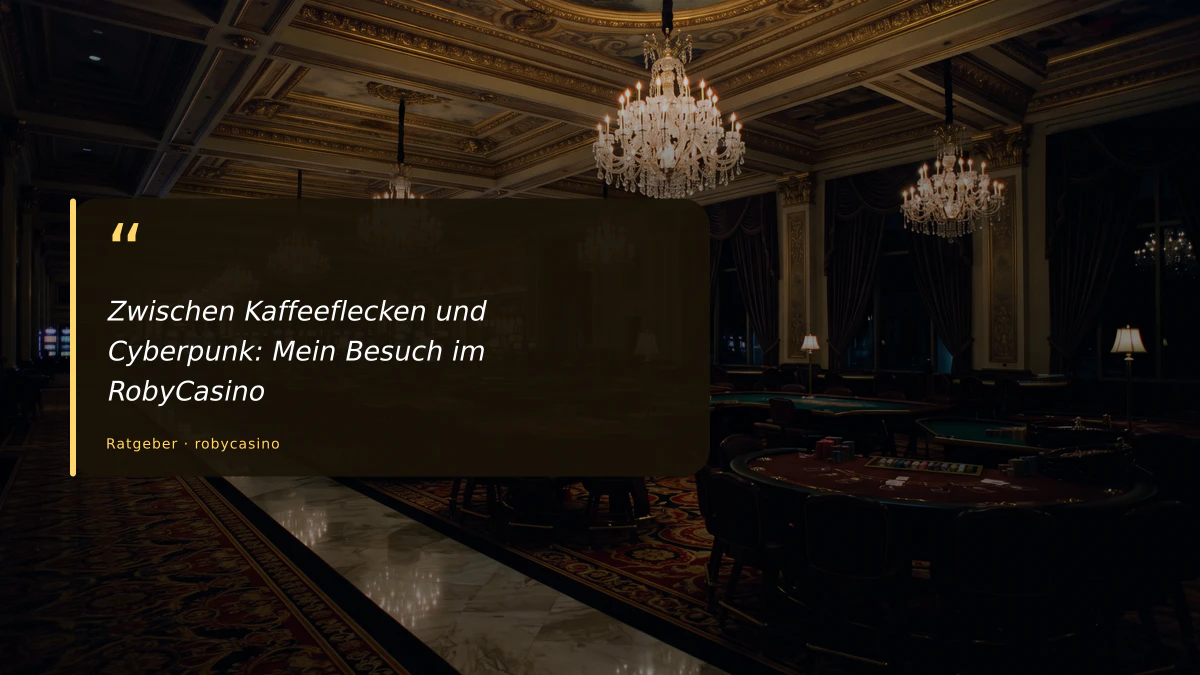 Zwischen Kaffeeflecken und Cyberpunk: Mein Besuch im RobyCasino