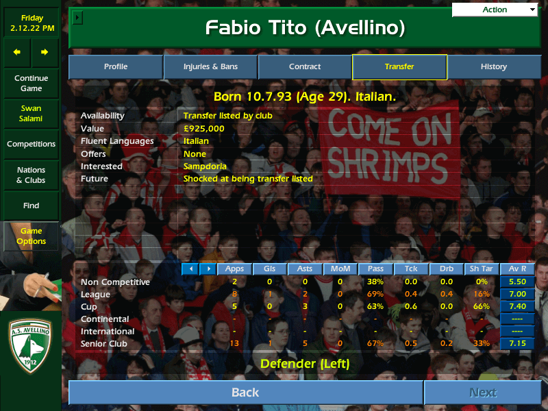 US Avellino 1912 - Build up former Glory [COMPLETED?] - Page 2 ...