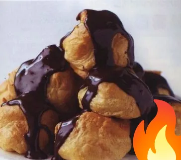 Постер Шоколадно-апельсиновые профитроли