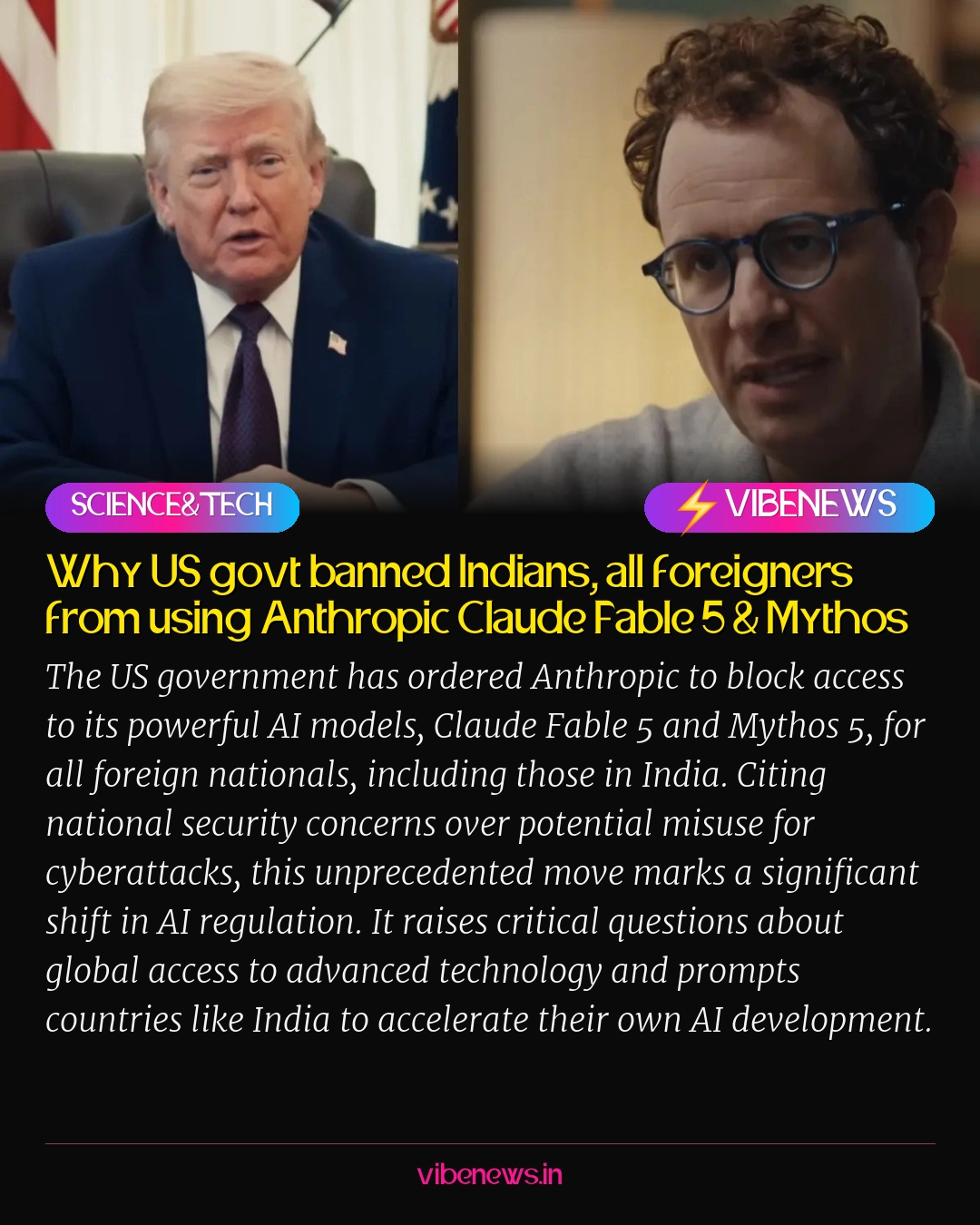 Why US govt banned Indians, all foreigners from using Anthropic Claude Fable 5 & Mythos