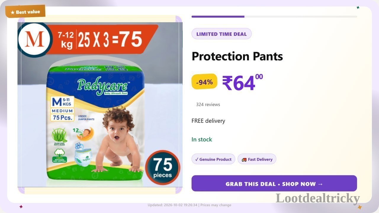 Pants Style Baby – Just ₹64 | Loot Deal