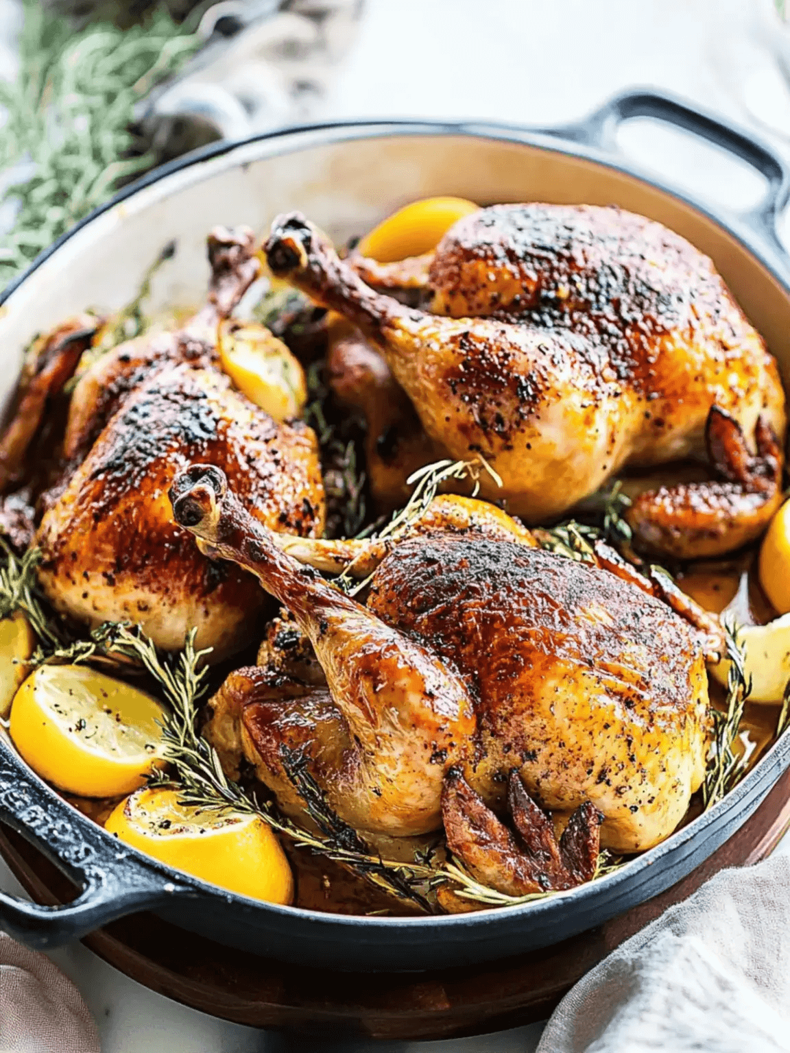 Savory Roasted Cornish Hens with Herbs and Garlic Magic step photo