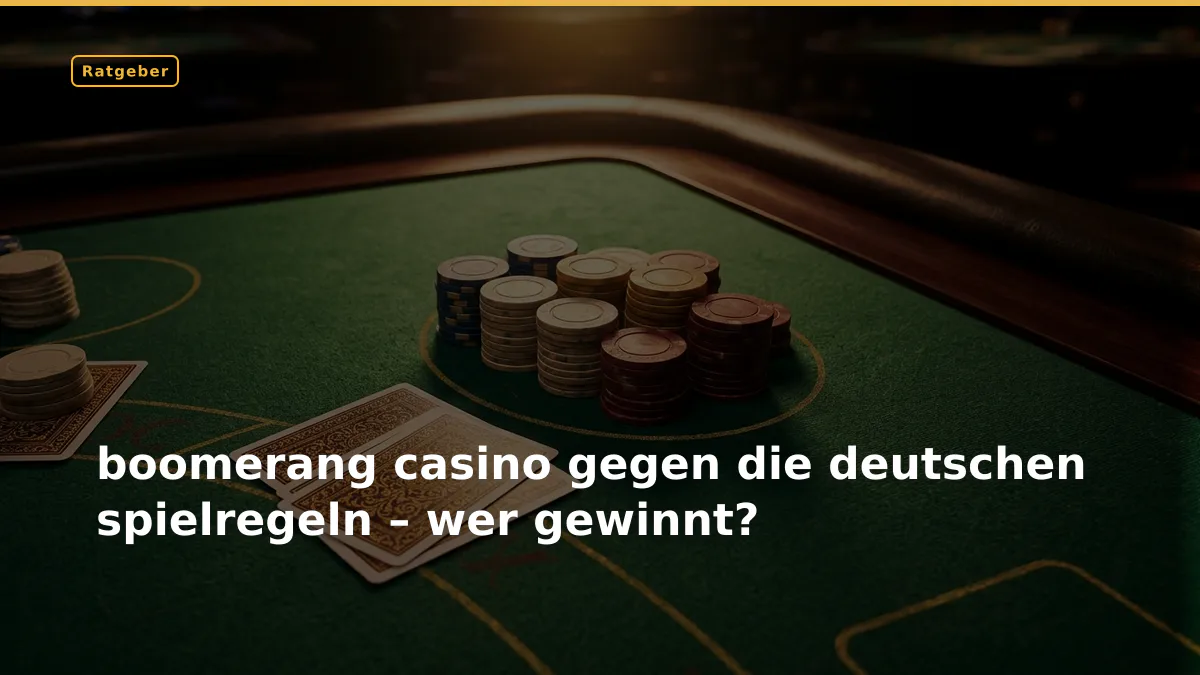 boomerang casino gegen die deutschen spielregeln – wer gewinnt?