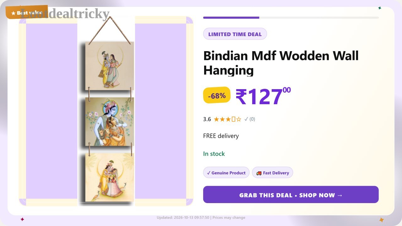 bindian Mdf Wodden – Just ₹127 | Loot Lo bindian Mdf Wodden – Just ₹127 | Loot Lo